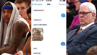 Next Story Image: 8 awkward (and fictional) text conversations between Carmelo Anthony and Phil Jackson